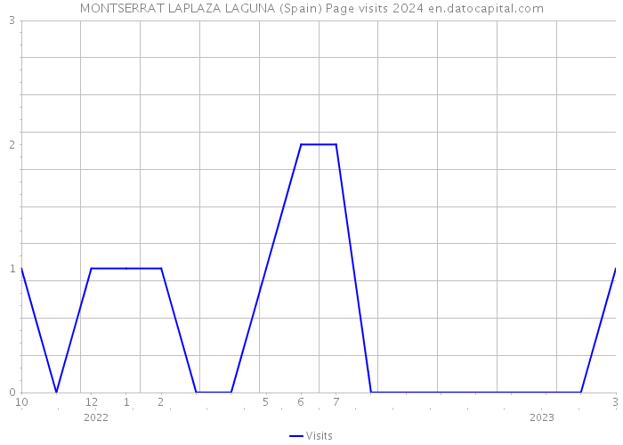 MONTSERRAT LAPLAZA LAGUNA (Spain) Page visits 2024 