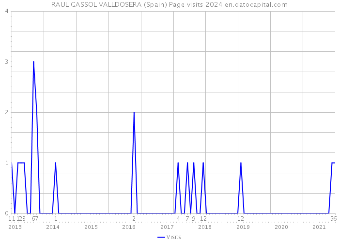 RAUL GASSOL VALLDOSERA (Spain) Page visits 2024 