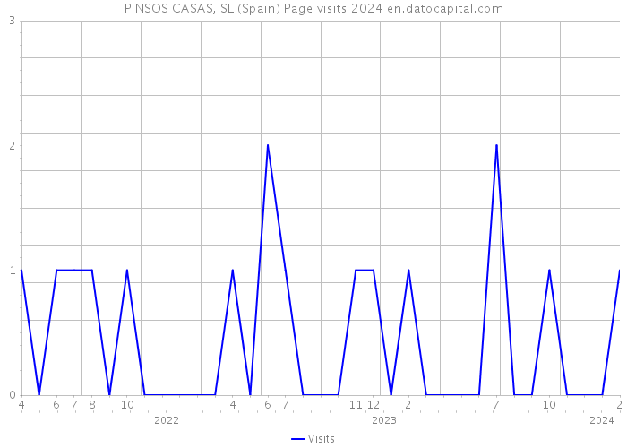 PINSOS CASAS, SL (Spain) Page visits 2024 