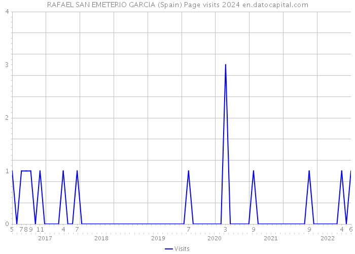 RAFAEL SAN EMETERIO GARCIA (Spain) Page visits 2024 