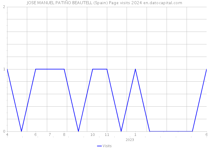 JOSE MANUEL PATIÑO BEAUTELL (Spain) Page visits 2024 