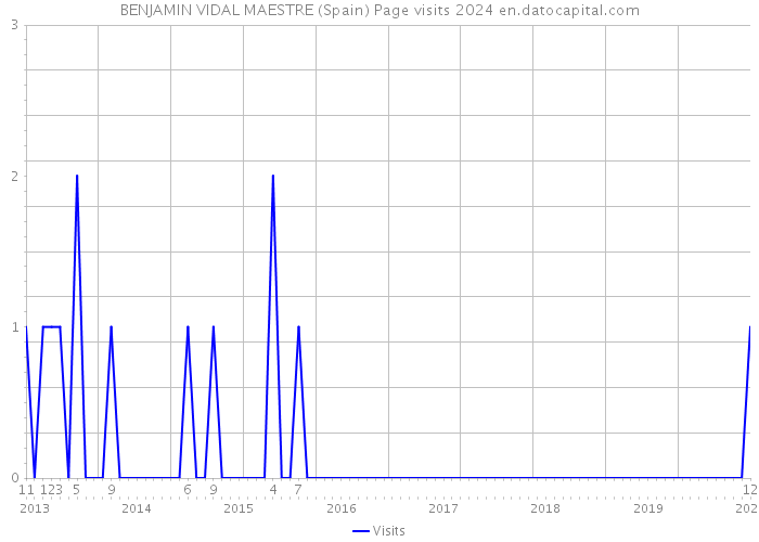 BENJAMIN VIDAL MAESTRE (Spain) Page visits 2024 