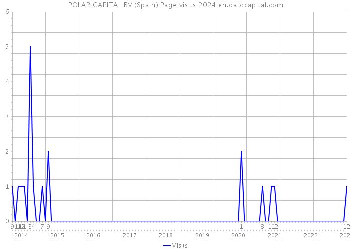 POLAR CAPITAL BV (Spain) Page visits 2024 