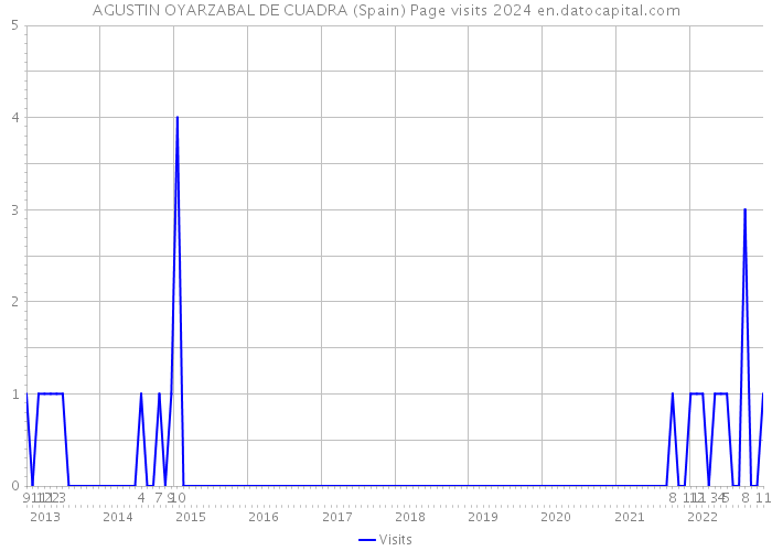 AGUSTIN OYARZABAL DE CUADRA (Spain) Page visits 2024 