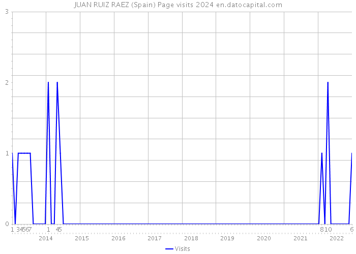 JUAN RUIZ RAEZ (Spain) Page visits 2024 