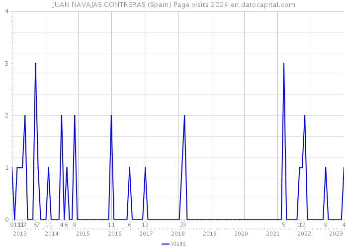 JUAN NAVAJAS CONTRERAS (Spain) Page visits 2024 
