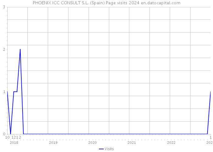 PHOENIX ICC CONSULT S.L. (Spain) Page visits 2024 