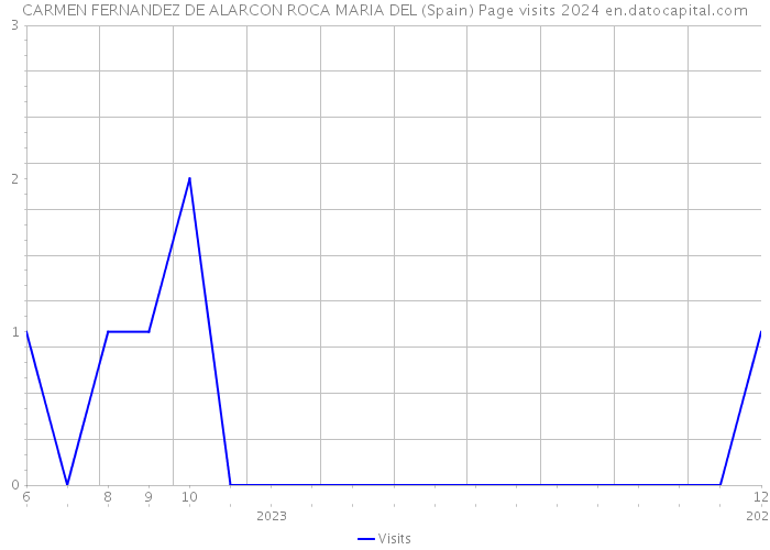CARMEN FERNANDEZ DE ALARCON ROCA MARIA DEL (Spain) Page visits 2024 