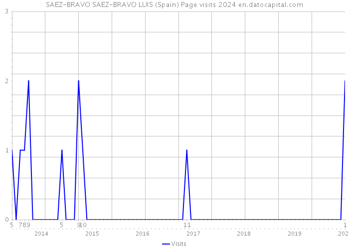 SAEZ-BRAVO SAEZ-BRAVO LUIS (Spain) Page visits 2024 