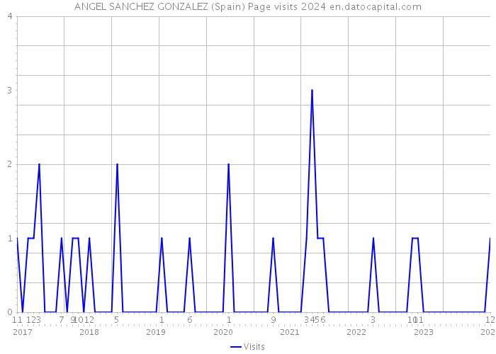 ANGEL SANCHEZ GONZALEZ (Spain) Page visits 2024 