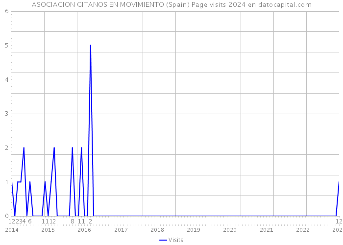 ASOCIACION GITANOS EN MOVIMIENTO (Spain) Page visits 2024 