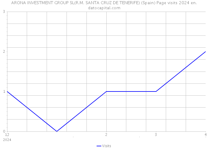 ARONA INVESTMENT GROUP SL(R.M. SANTA CRUZ DE TENERIFE) (Spain) Page visits 2024 