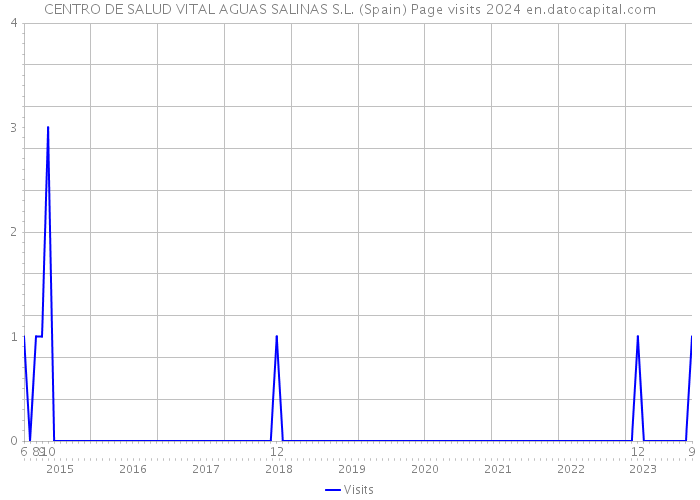 CENTRO DE SALUD VITAL AGUAS SALINAS S.L. (Spain) Page visits 2024 