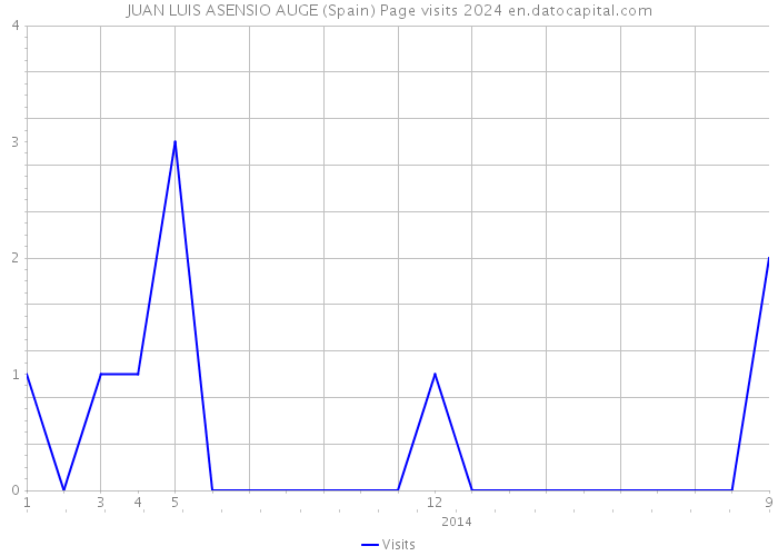 JUAN LUIS ASENSIO AUGE (Spain) Page visits 2024 