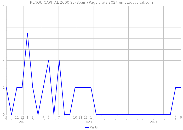 RENOU CAPITAL 2000 SL (Spain) Page visits 2024 