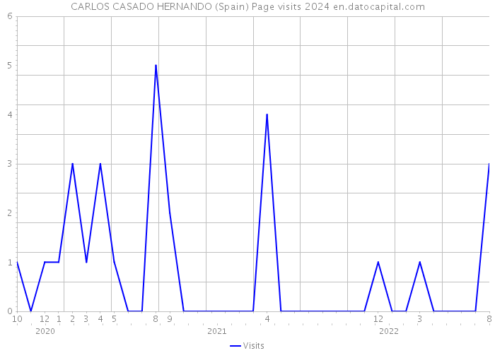 CARLOS CASADO HERNANDO (Spain) Page visits 2024 