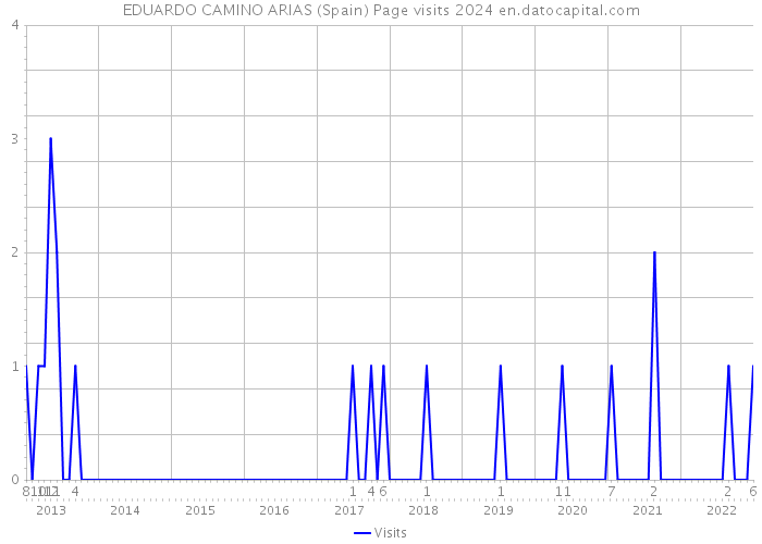 EDUARDO CAMINO ARIAS (Spain) Page visits 2024 