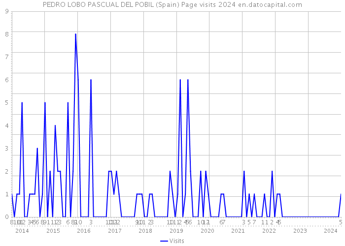 PEDRO LOBO PASCUAL DEL POBIL (Spain) Page visits 2024 