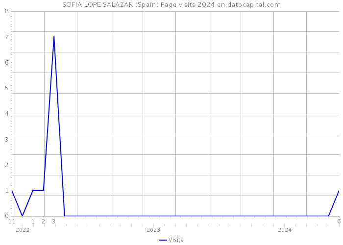SOFIA LOPE SALAZAR (Spain) Page visits 2024 