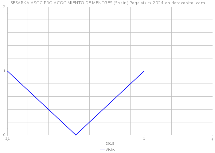 BESARKA ASOC PRO ACOGIMIENTO DE MENORES (Spain) Page visits 2024 