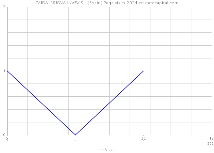 ZAIDA INNOVA INVEX S.L (Spain) Page visits 2024 