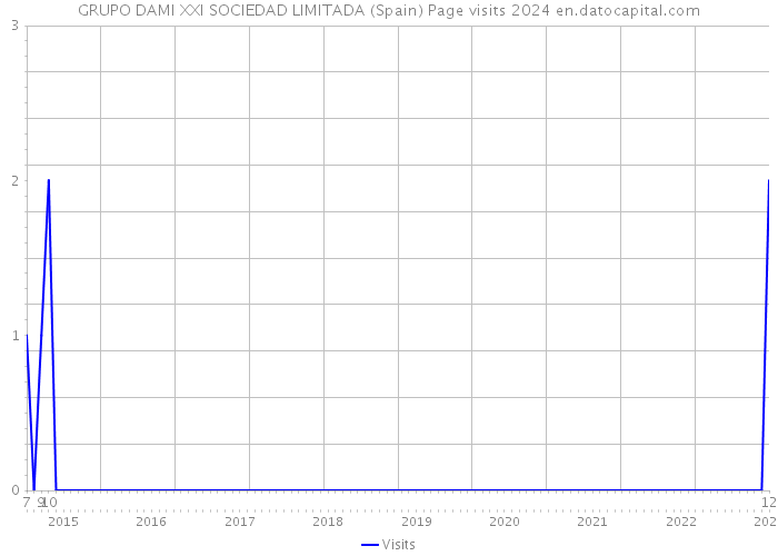 GRUPO DAMI XXI SOCIEDAD LIMITADA (Spain) Page visits 2024 