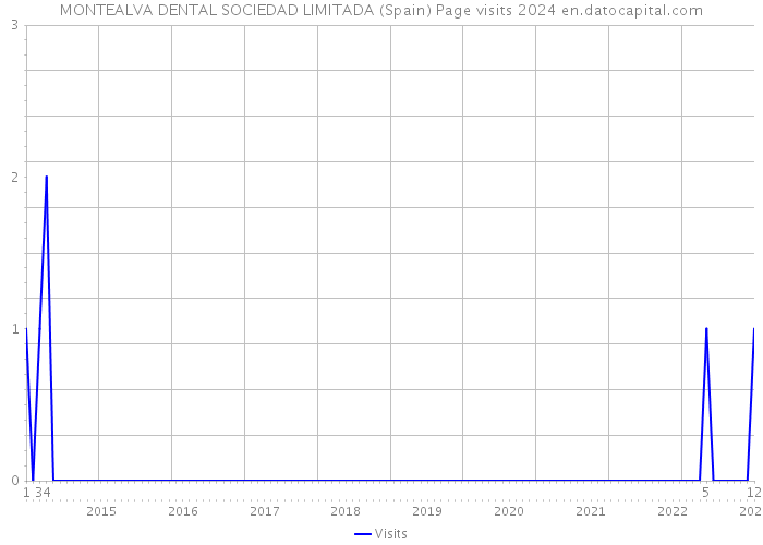 MONTEALVA DENTAL SOCIEDAD LIMITADA (Spain) Page visits 2024 