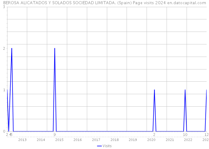 BEROSA ALICATADOS Y SOLADOS SOCIEDAD LIMITADA. (Spain) Page visits 2024 