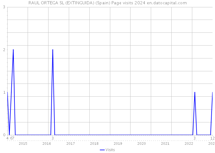 RAUL ORTEGA SL (EXTINGUIDA) (Spain) Page visits 2024 