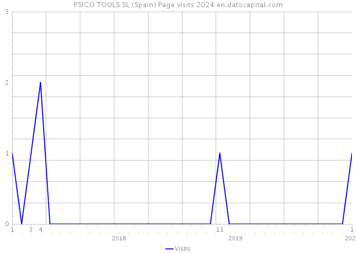 PSICO TOOLS SL (Spain) Page visits 2024 