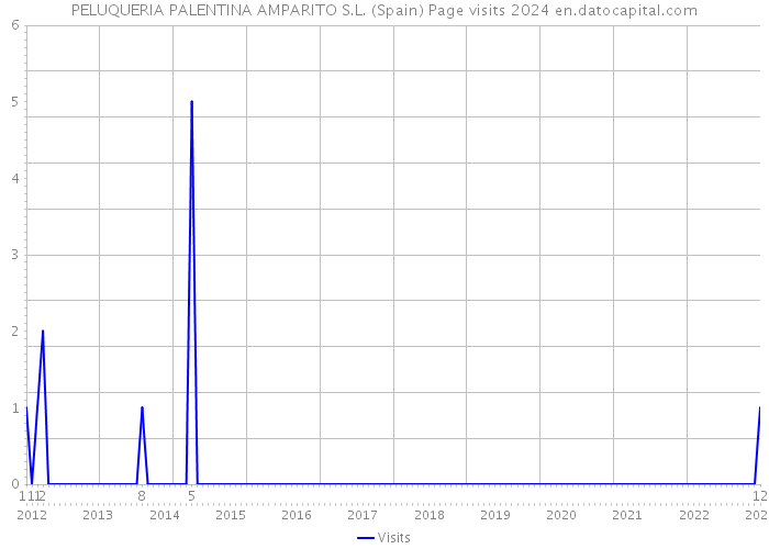 PELUQUERIA PALENTINA AMPARITO S.L. (Spain) Page visits 2024 