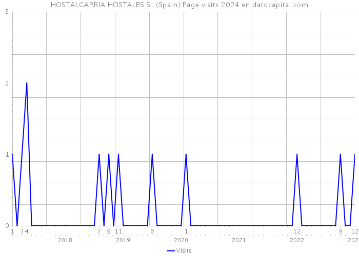 HOSTALCARRIA HOSTALES SL (Spain) Page visits 2024 