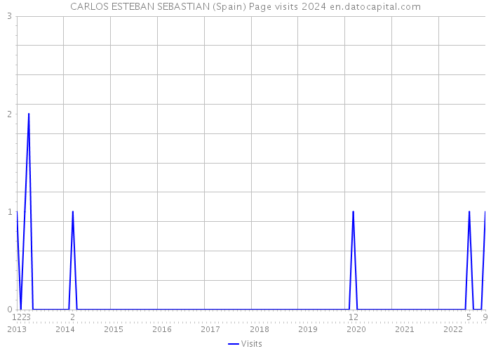 CARLOS ESTEBAN SEBASTIAN (Spain) Page visits 2024 