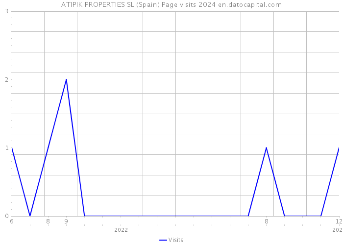 ATIPIK PROPERTIES SL (Spain) Page visits 2024 