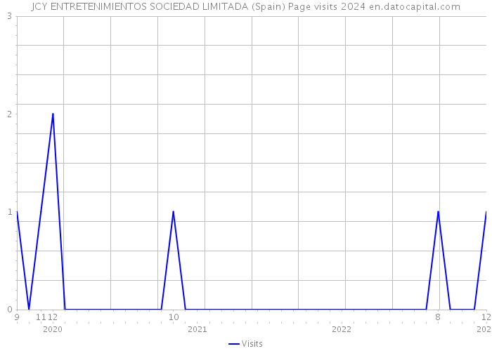 JCY ENTRETENIMIENTOS SOCIEDAD LIMITADA (Spain) Page visits 2024 