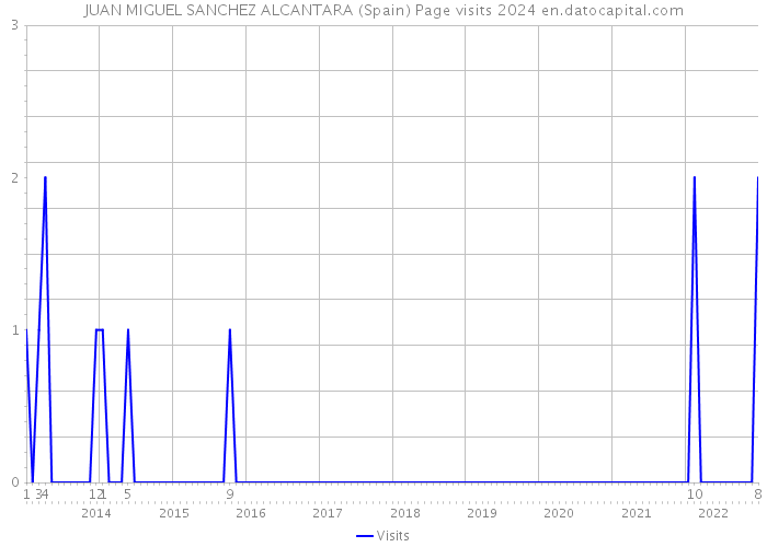 JUAN MIGUEL SANCHEZ ALCANTARA (Spain) Page visits 2024 