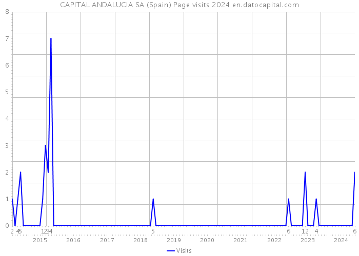 CAPITAL ANDALUCIA SA (Spain) Page visits 2024 