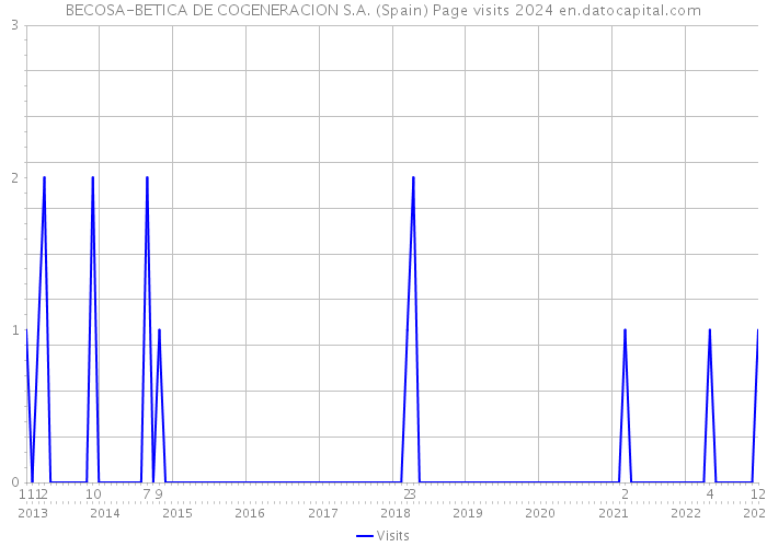 BECOSA-BETICA DE COGENERACION S.A. (Spain) Page visits 2024 