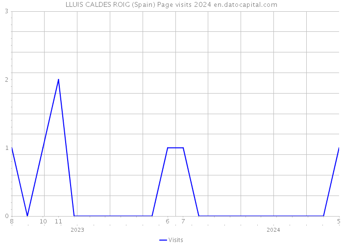 LLUIS CALDES ROIG (Spain) Page visits 2024 
