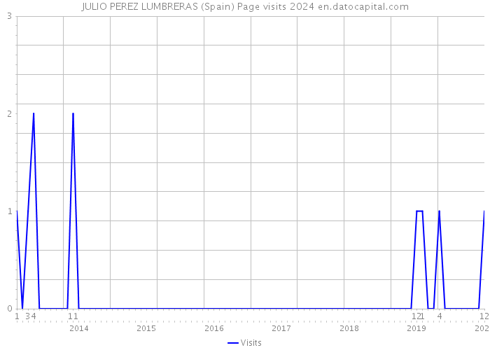 JULIO PEREZ LUMBRERAS (Spain) Page visits 2024 