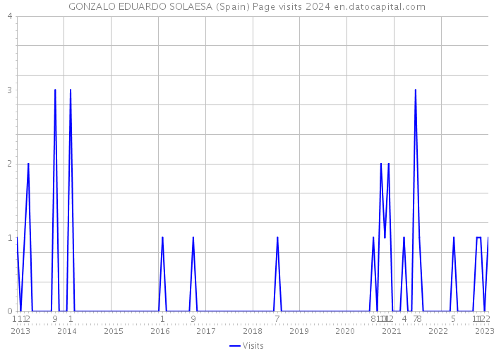 GONZALO EDUARDO SOLAESA (Spain) Page visits 2024 