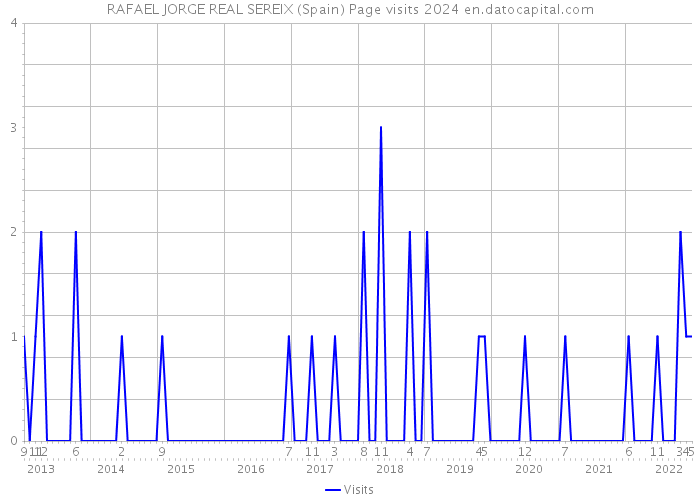 RAFAEL JORGE REAL SEREIX (Spain) Page visits 2024 