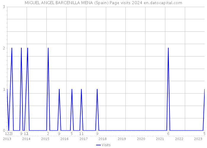 MIGUEL ANGEL BARCENILLA MENA (Spain) Page visits 2024 