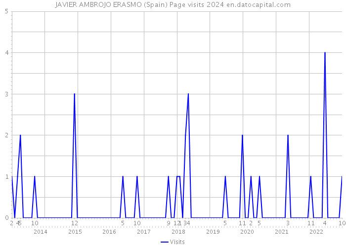 JAVIER AMBROJO ERASMO (Spain) Page visits 2024 