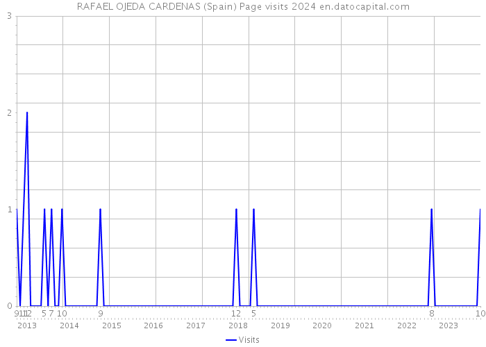 RAFAEL OJEDA CARDENAS (Spain) Page visits 2024 