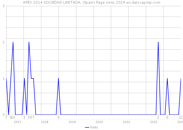 APEX 2014 SOCIEDAD LIMITADA. (Spain) Page visits 2024 