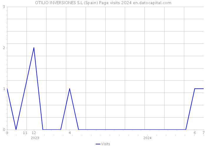 OTILIO INVERSIONES S.L (Spain) Page visits 2024 