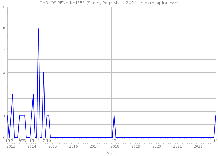 CARLOS PEÑA KAISER (Spain) Page visits 2024 