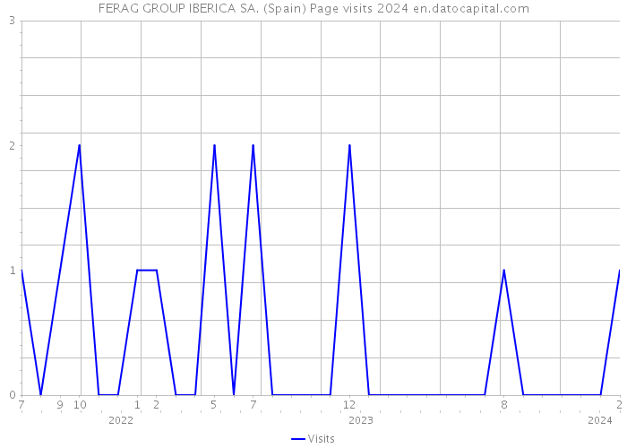 FERAG GROUP IBERICA SA. (Spain) Page visits 2024 
