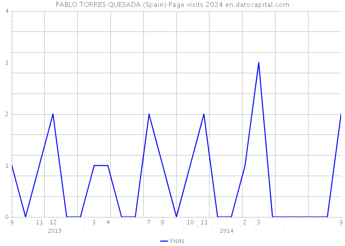 PABLO TORRES QUESADA (Spain) Page visits 2024 
